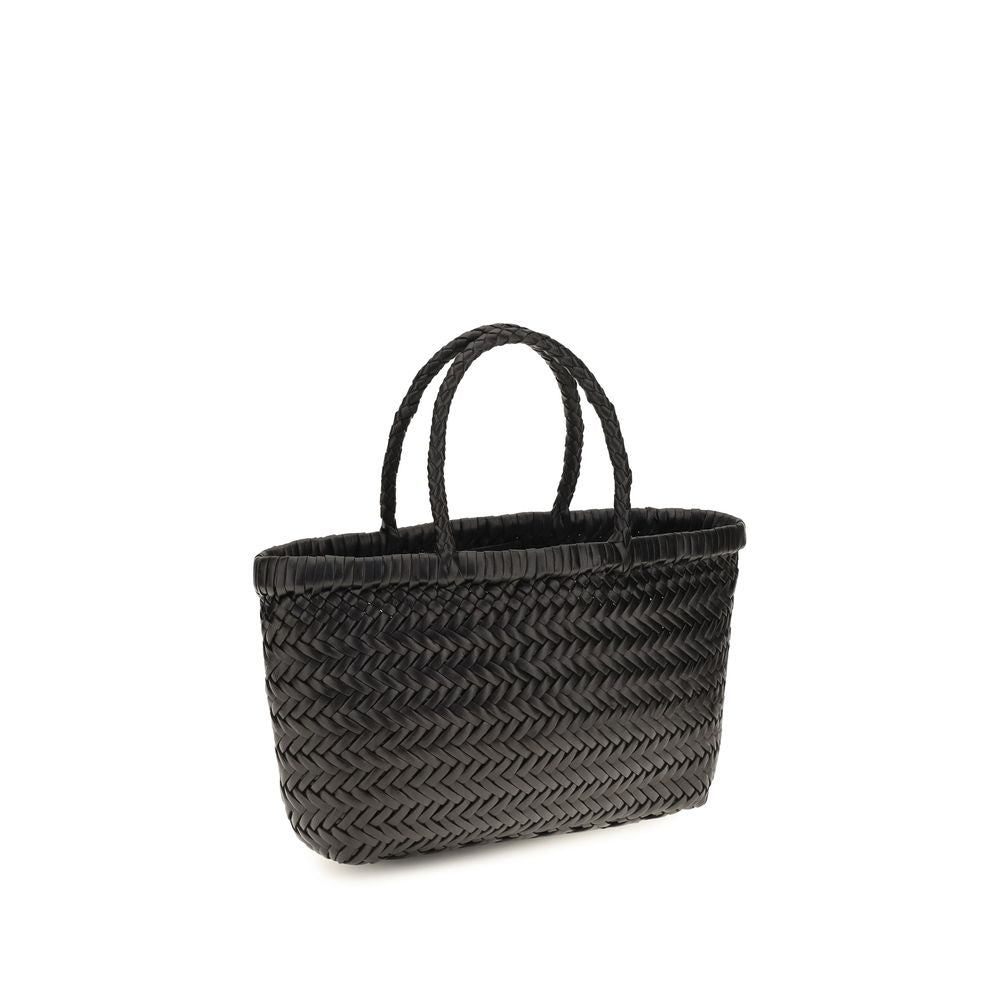 Handtasche aus schwarzem Kalbsleder (Bos Taurus)