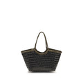 Bolso de mano de piel de becerro bicolor Bos Taurus