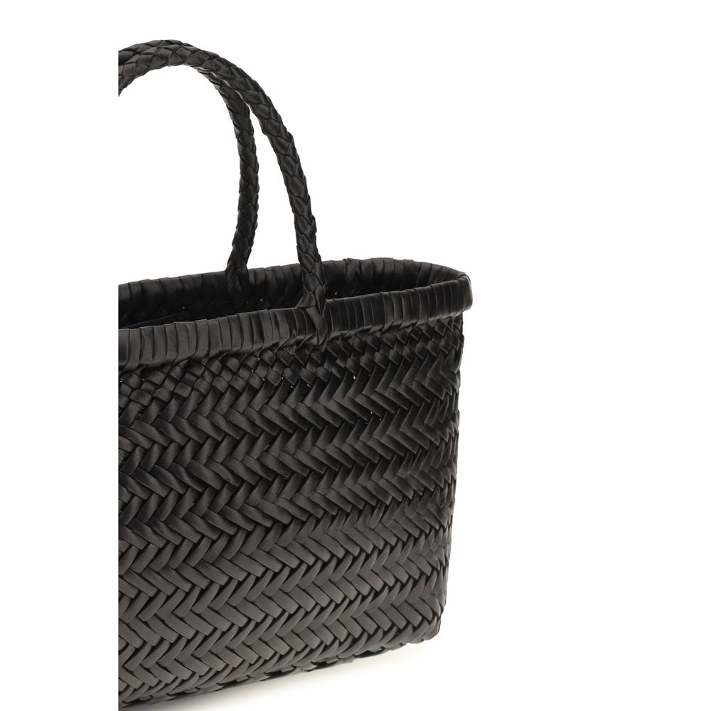 Handtasche aus schwarzem Kalbsleder (Bos Taurus)