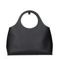Bolso de mano de piel negra