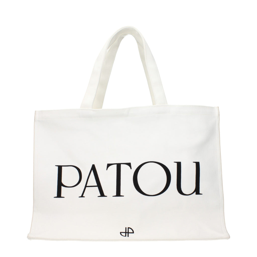 Weiße Stoffhandtasche
