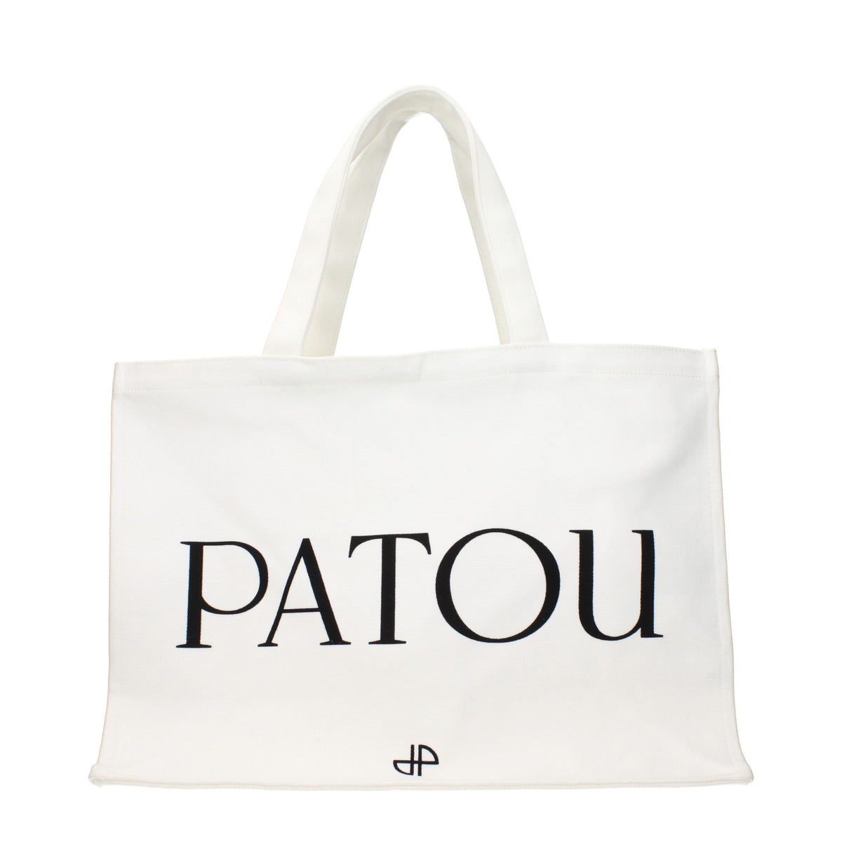 Weiße Stoffhandtasche