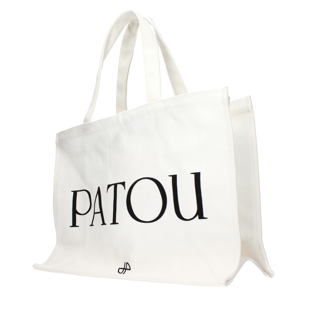 Weiße Stoffhandtasche