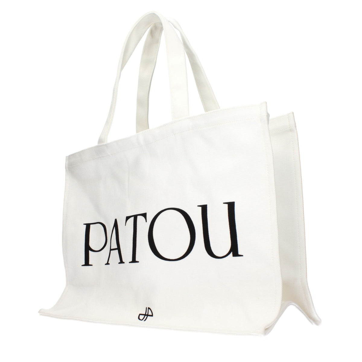 Weiße Stoffhandtasche