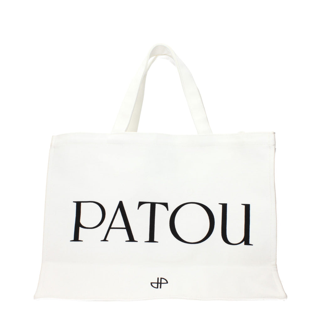 Weiße Stoffhandtasche