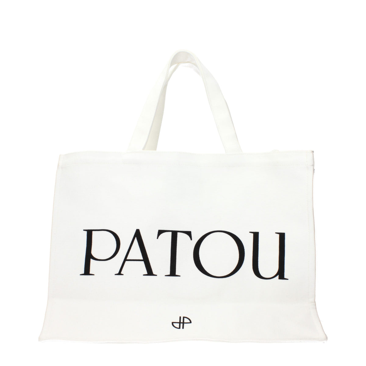 Weiße Stoffhandtasche