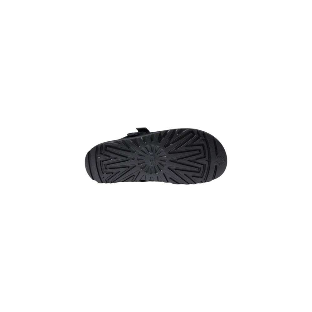 Schwarze Plateau-Pumps aus recyceltem Polyester