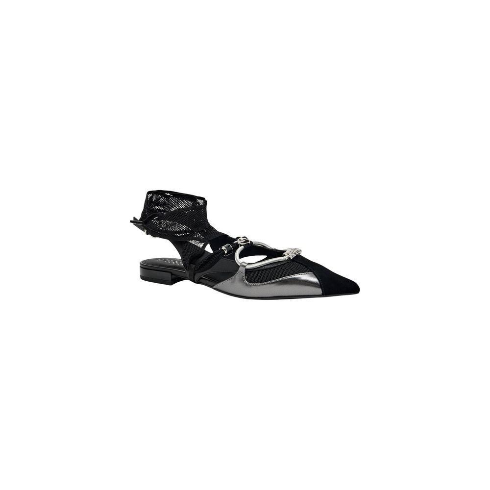 Black Leather Platform Pumps