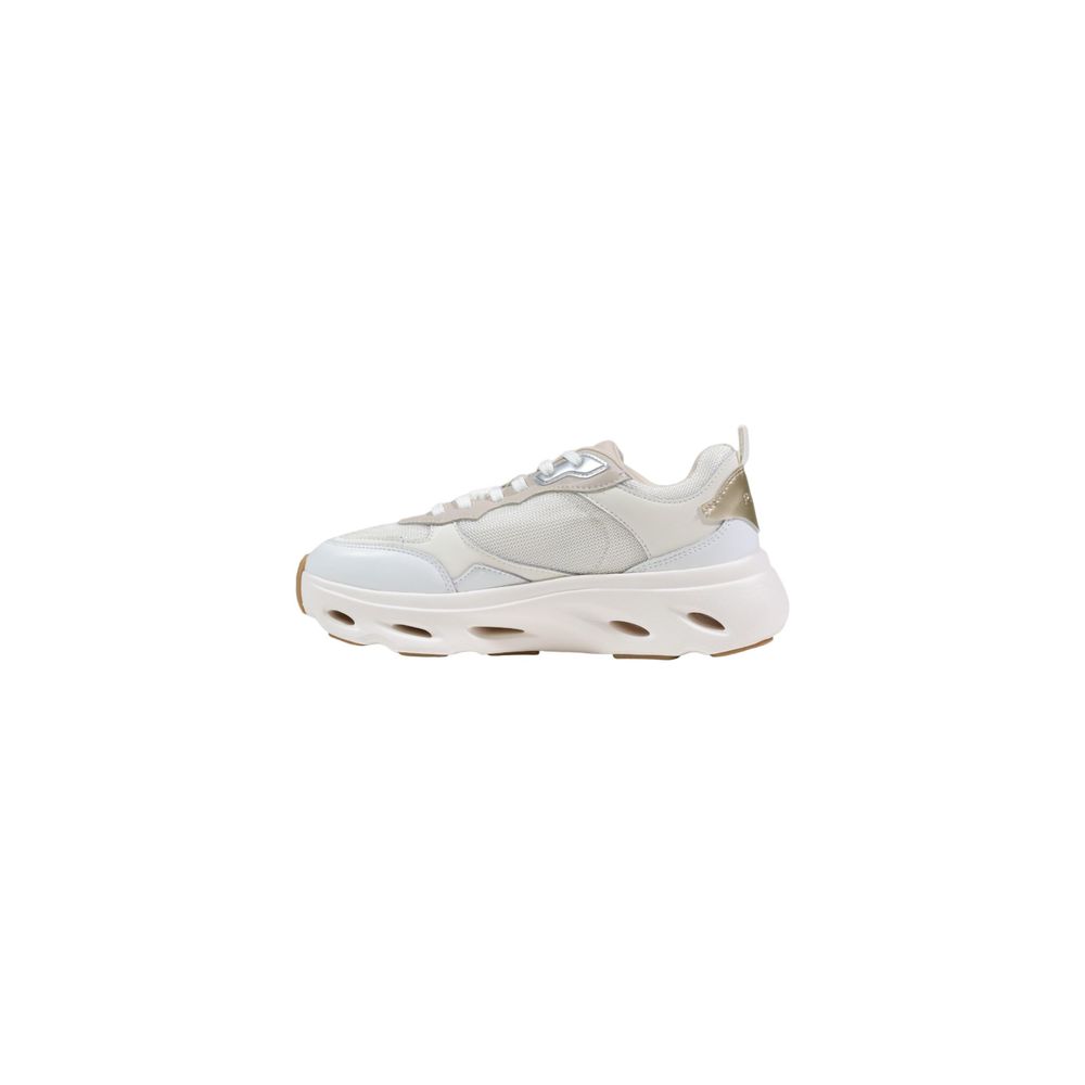 Zapatillas de plataforma de cuero beige