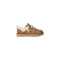 Zapatos de salón de plataforma en ante beige
