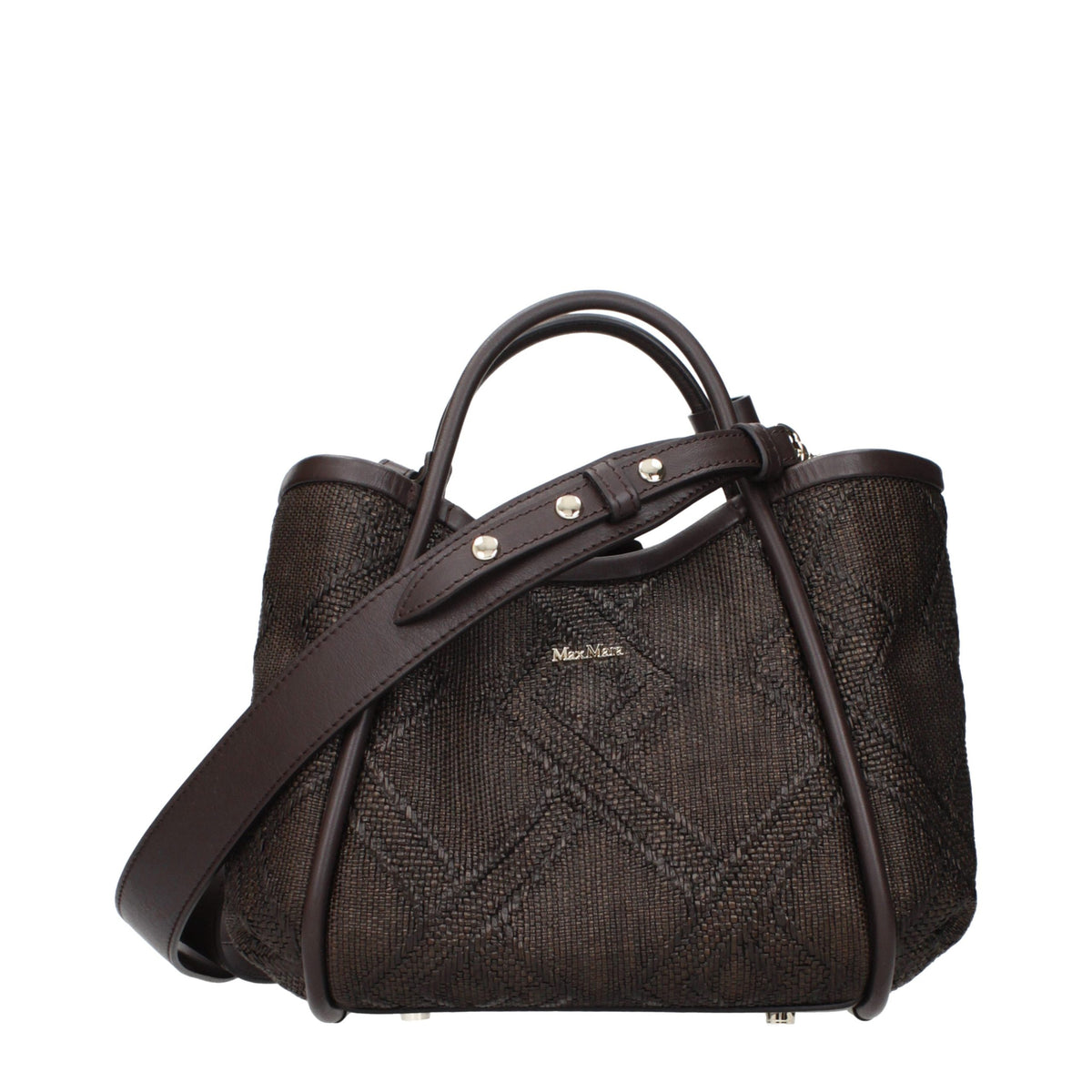 Max Mara Raffia Bag with Shoulder Carry Option