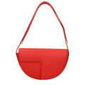 Rote Leder-Schultertasche