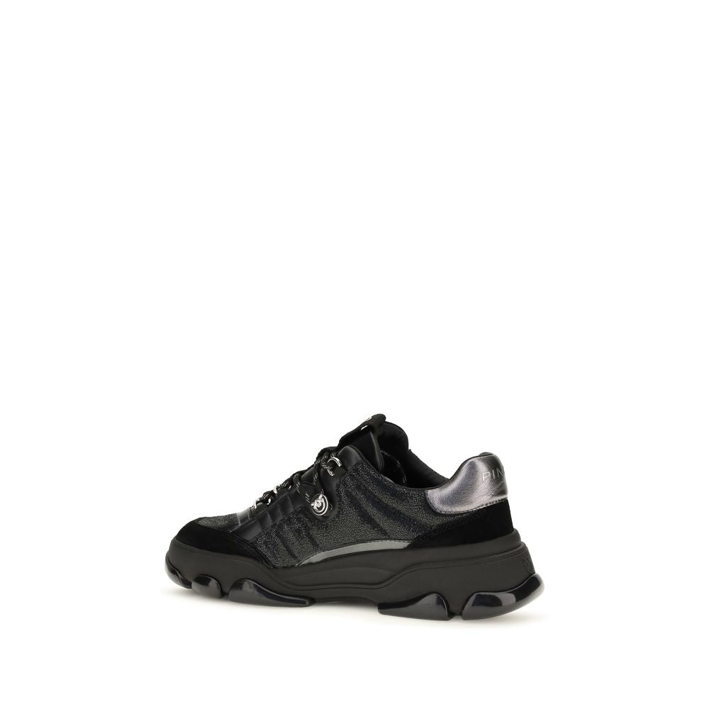 Zapatillas gruesas de piel de becerro negra Bos Taurus