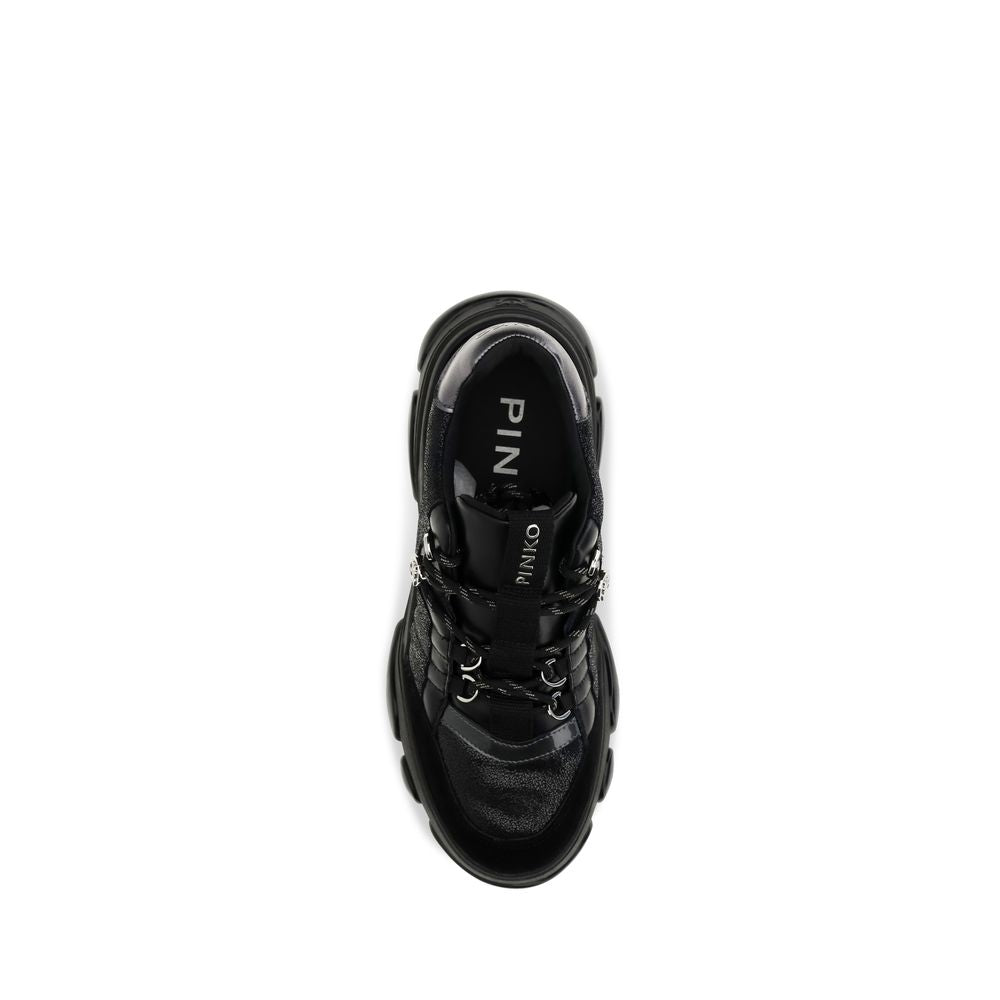 Zapatillas gruesas de piel de becerro negra Bos Taurus