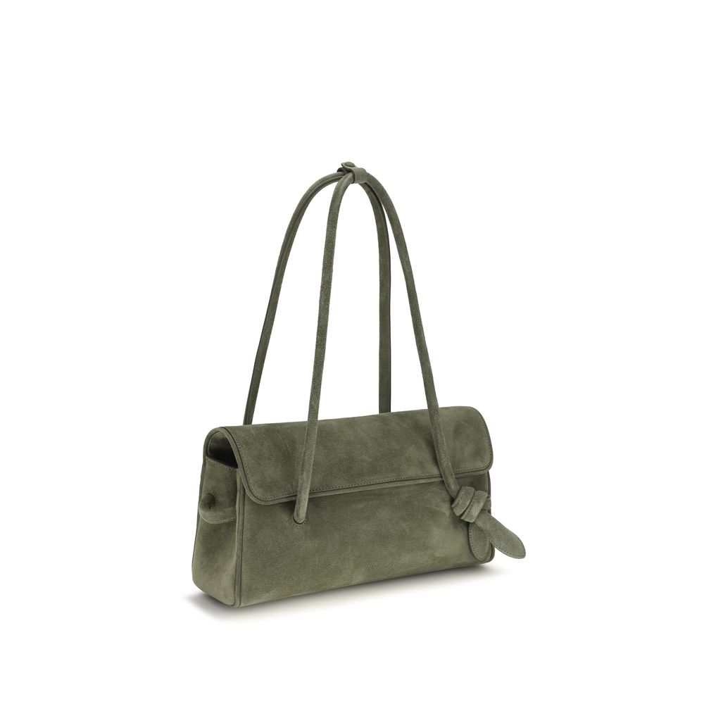 Zweifarbige Schultertasche aus Bos Taurus Kalbsleder