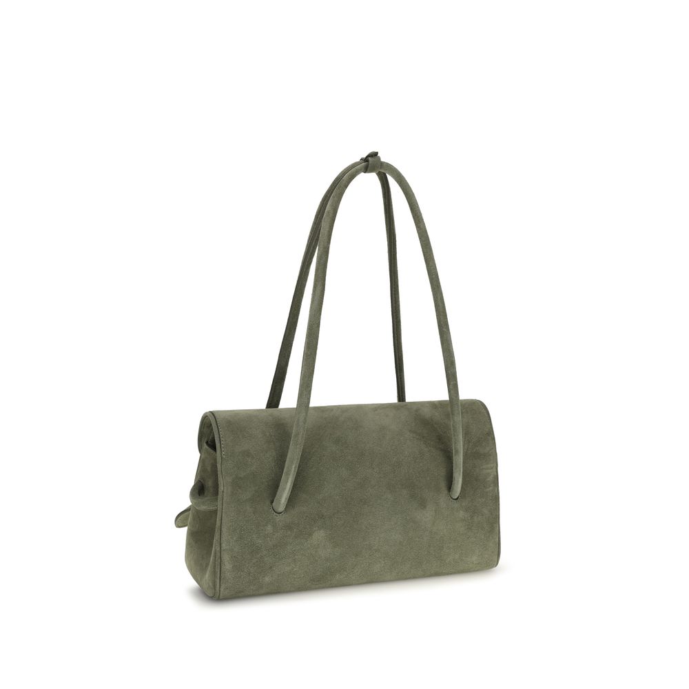 Zweifarbige Schultertasche aus Bos Taurus Kalbsleder