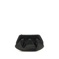Bolso de mano negro de cuero reciclado