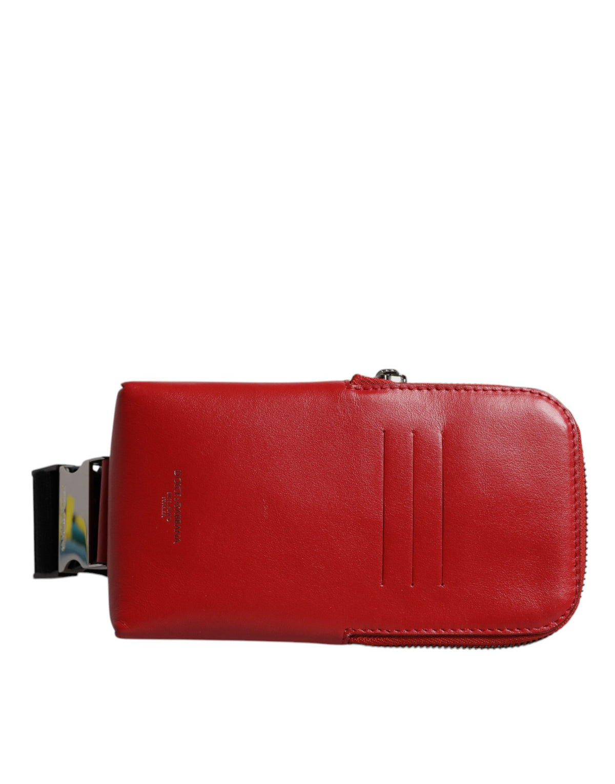 Bolso Bandolera con Tarjetero de Piel de Becerro Roja