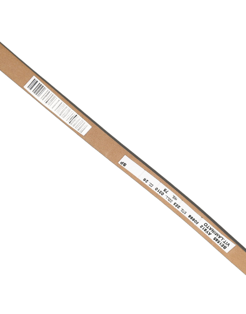 Gürtel aus metallisch silbernem Leder mit quadratischer Schnalle
