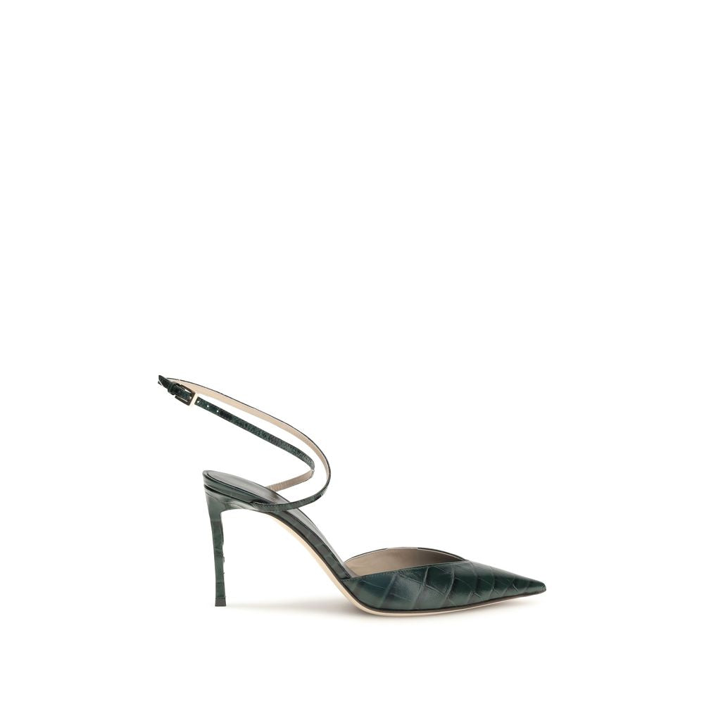 Tom Ford Crocodile-Print Leather Pumps