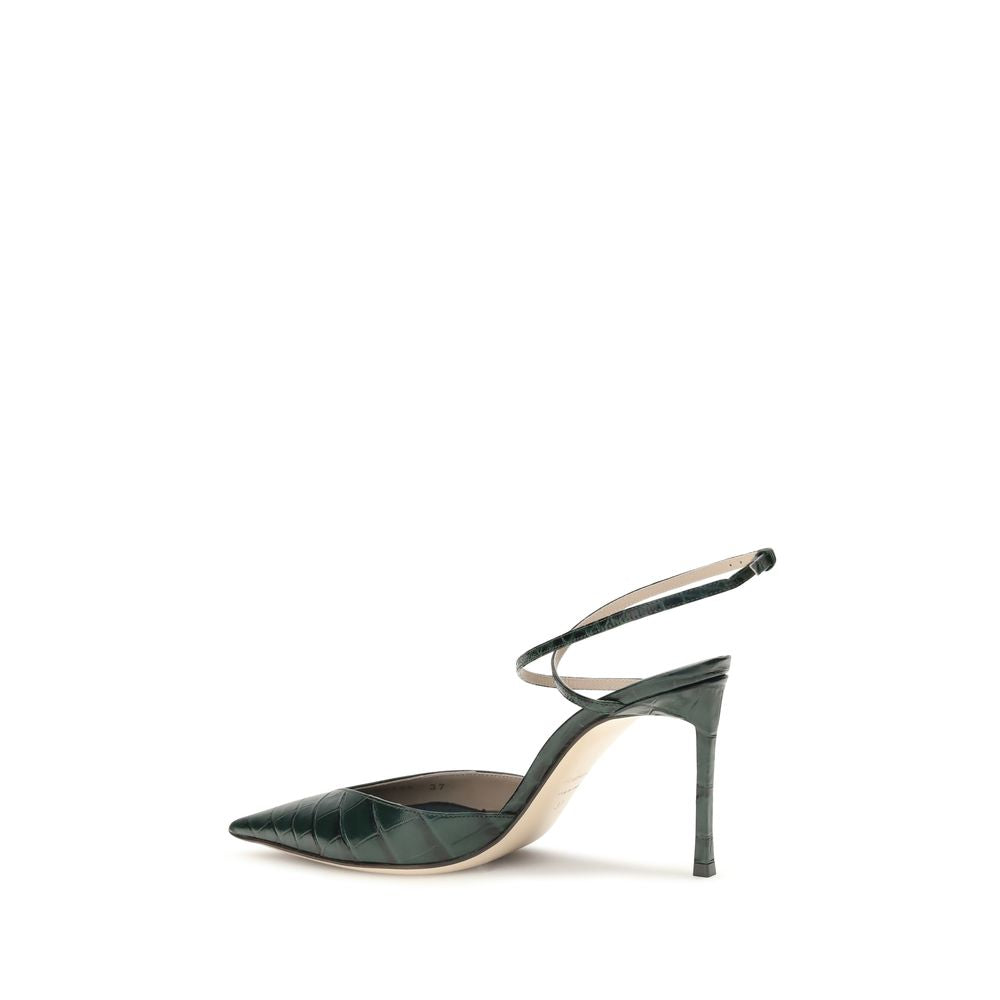 Tom Ford Crocodile-Print Leather Pumps