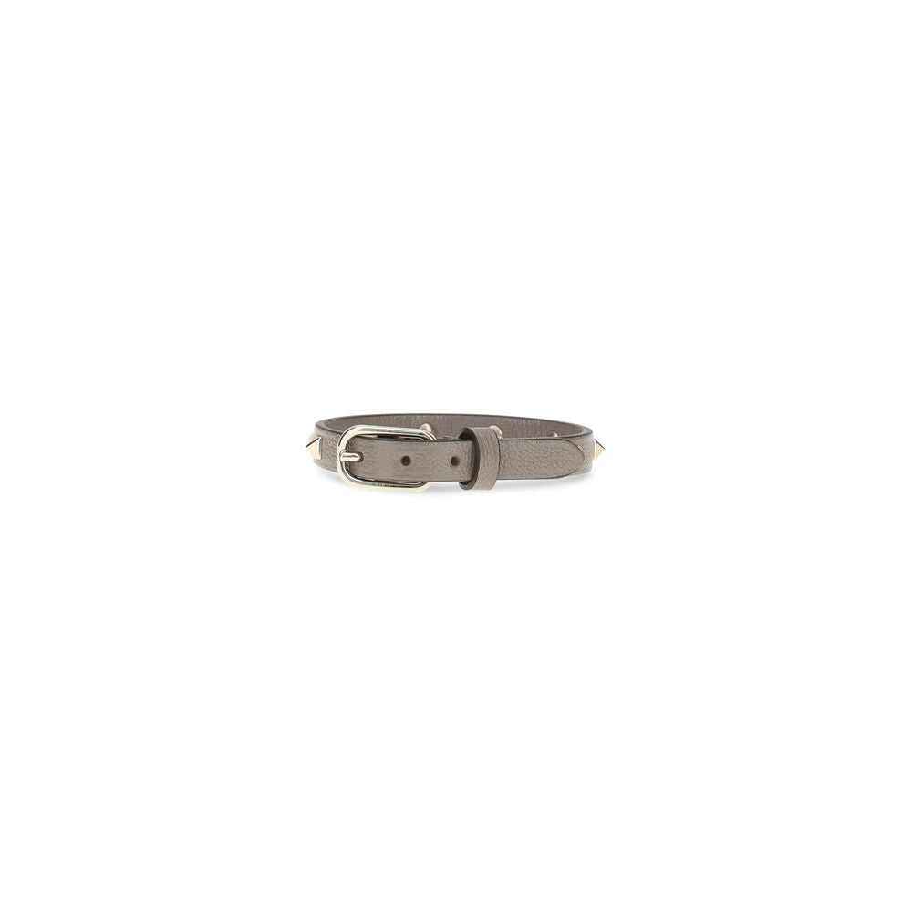 Pulsera de cuero de becerro gris Bos Taurus