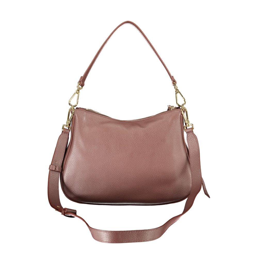 Braune Lederhandtasche