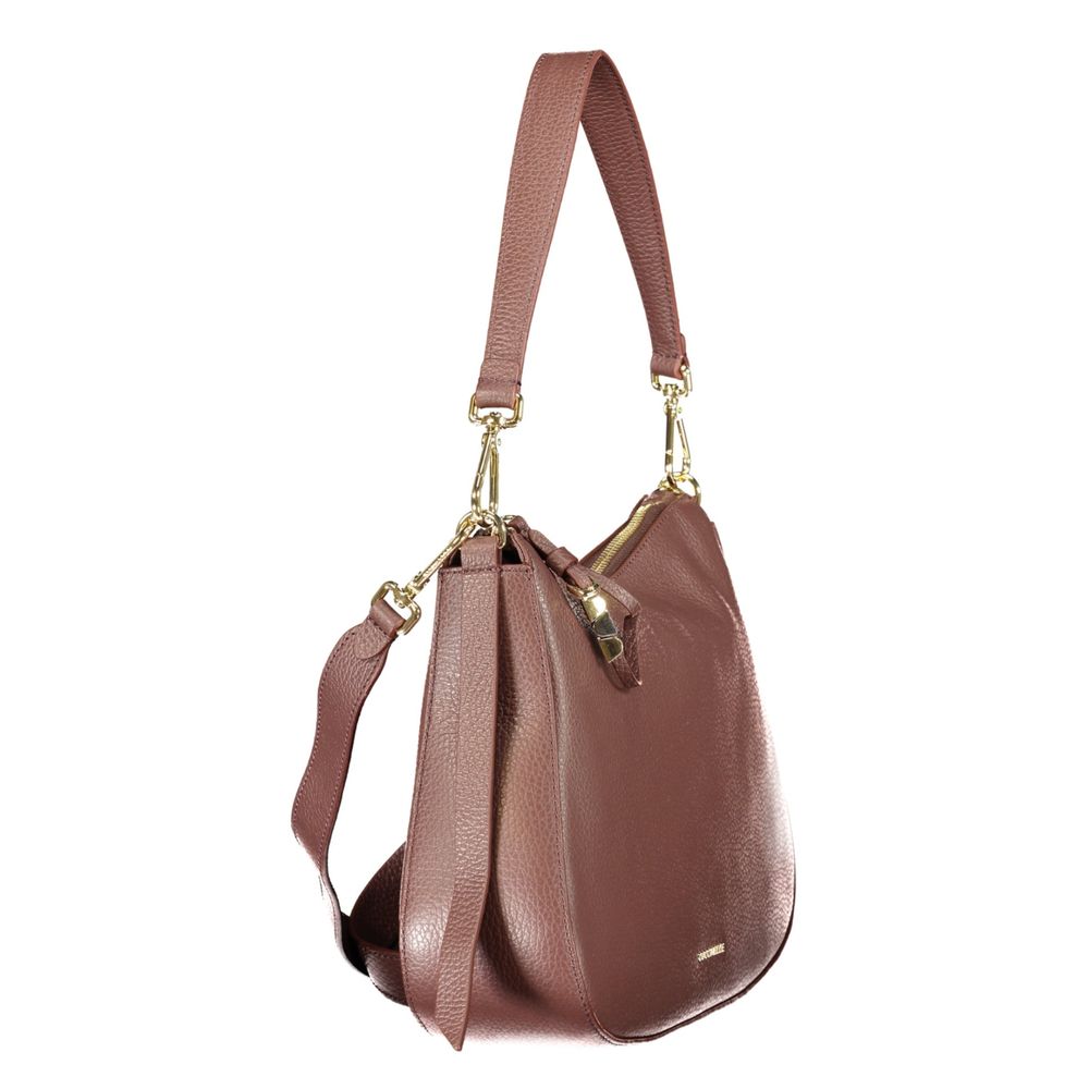 Braune Lederhandtasche