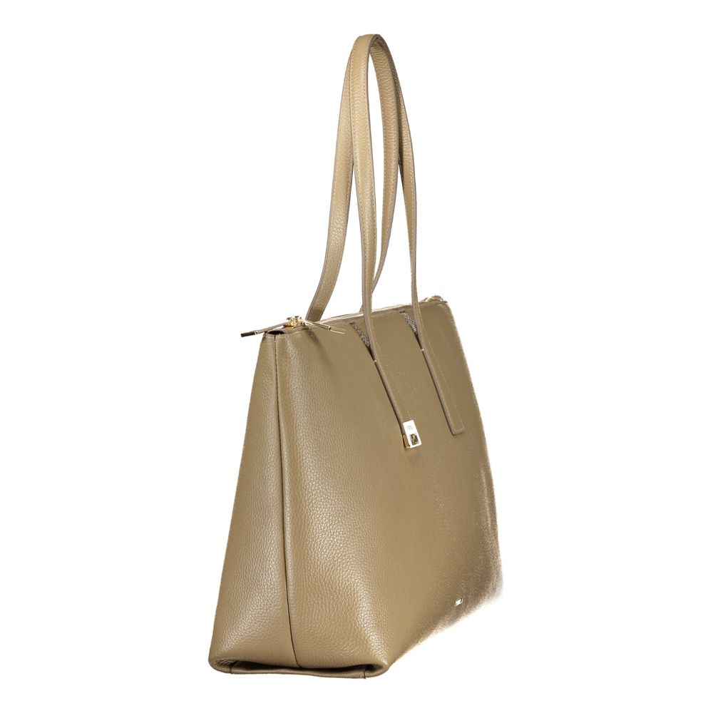 Bolso de cuero verde para mujer