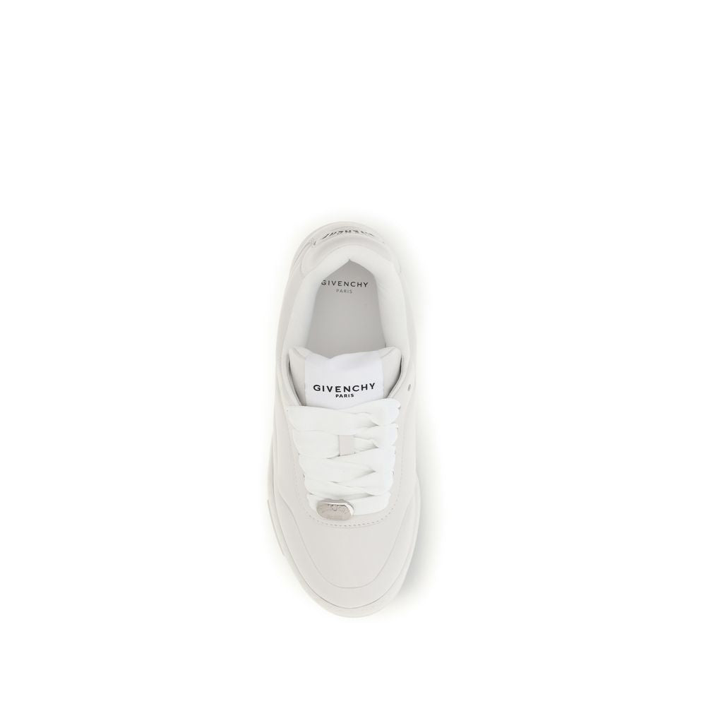 Weiße Lamm-Sneaker Ovis Aries mit niedrigem Schaft
