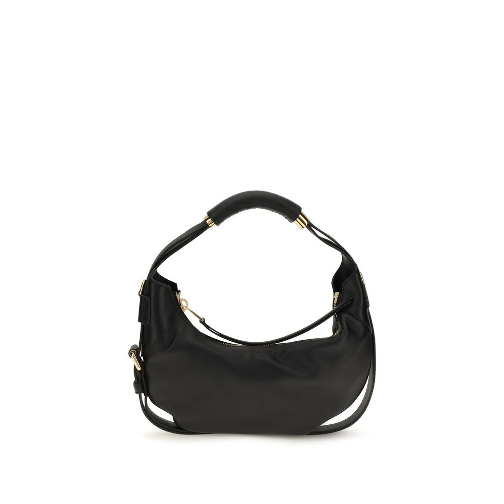 Bolso de piel de becerro negra Bos Taurus