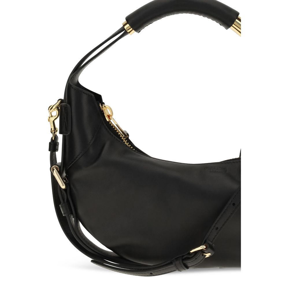 Bolso de piel de becerro negra Bos Taurus