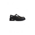 Zapatos de tacón con plataforma de cuero negro