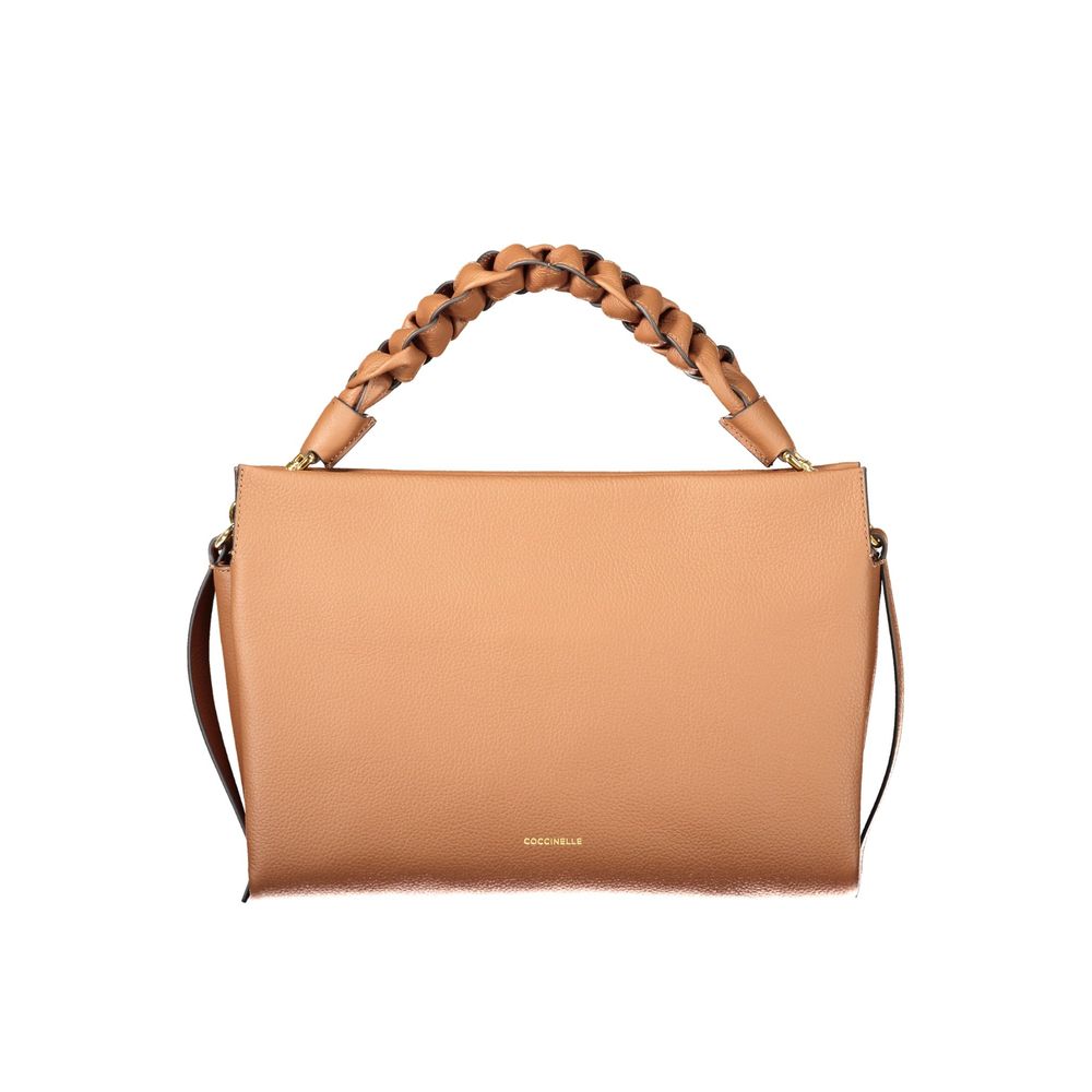 Braune Lederhandtasche