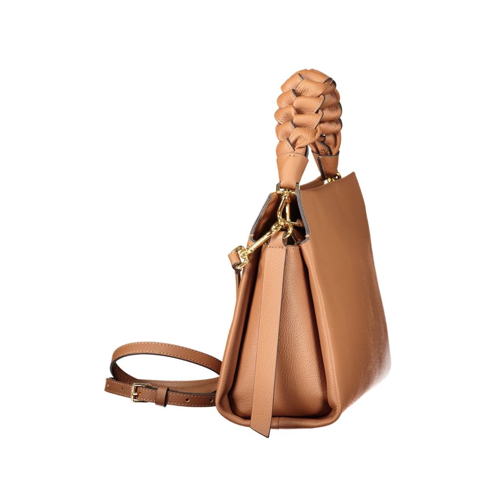 Braune Lederhandtasche