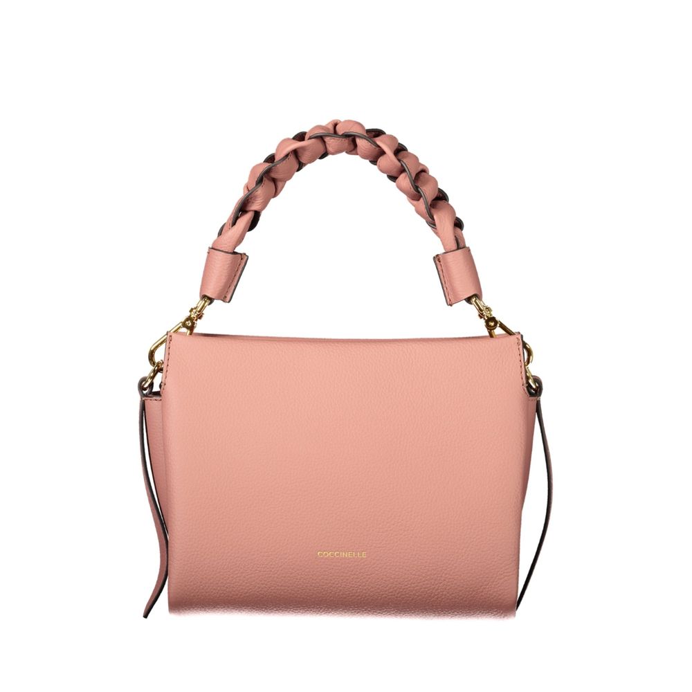 Rosa Lederhandtasche
