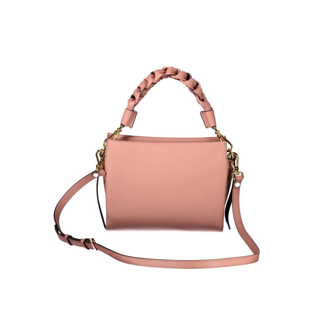 Rosa Lederhandtasche