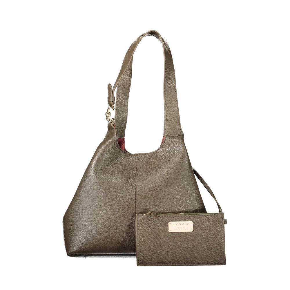 Braune Lederhandtasche