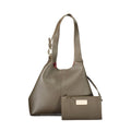Braune Lederhandtasche
