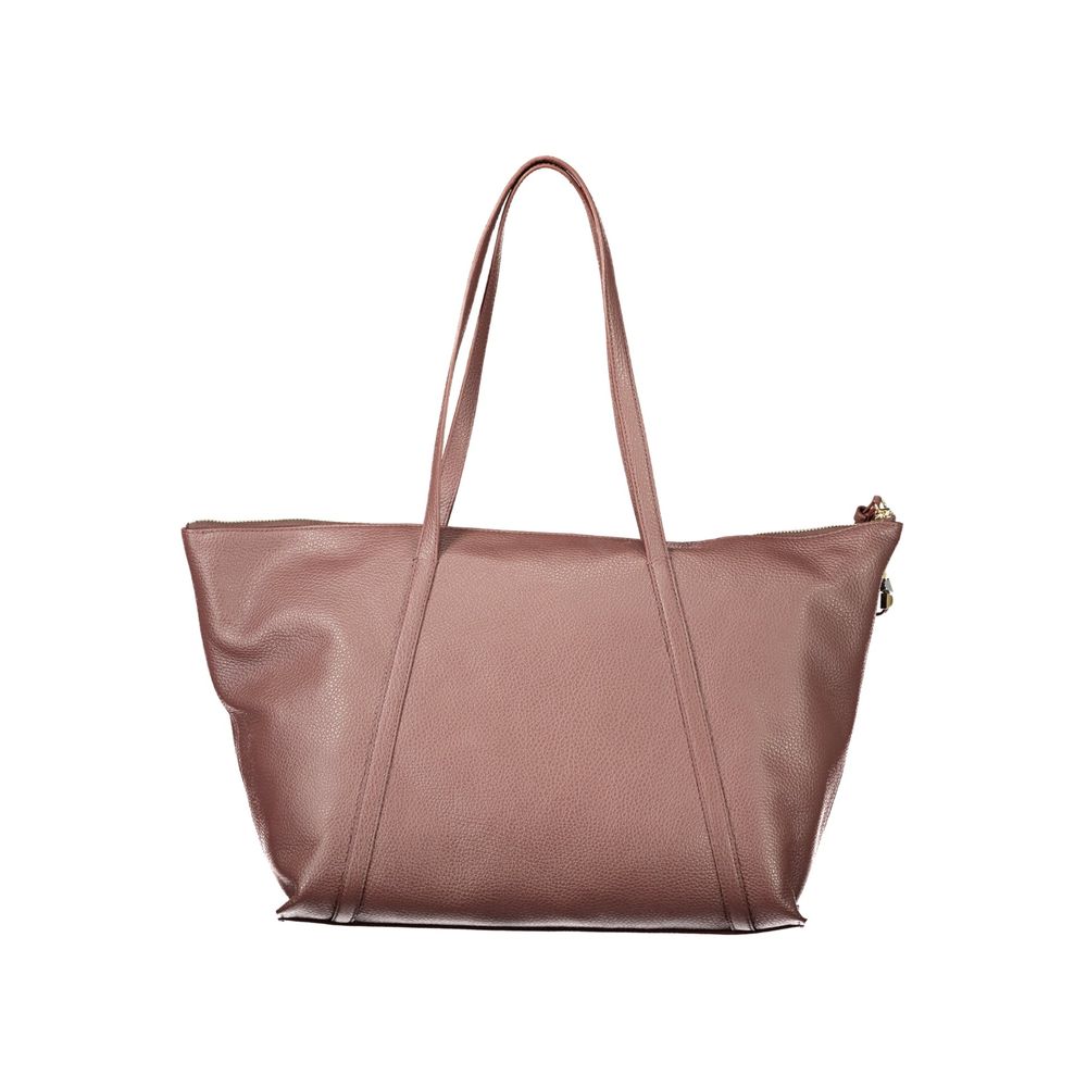Braune Lederhandtasche