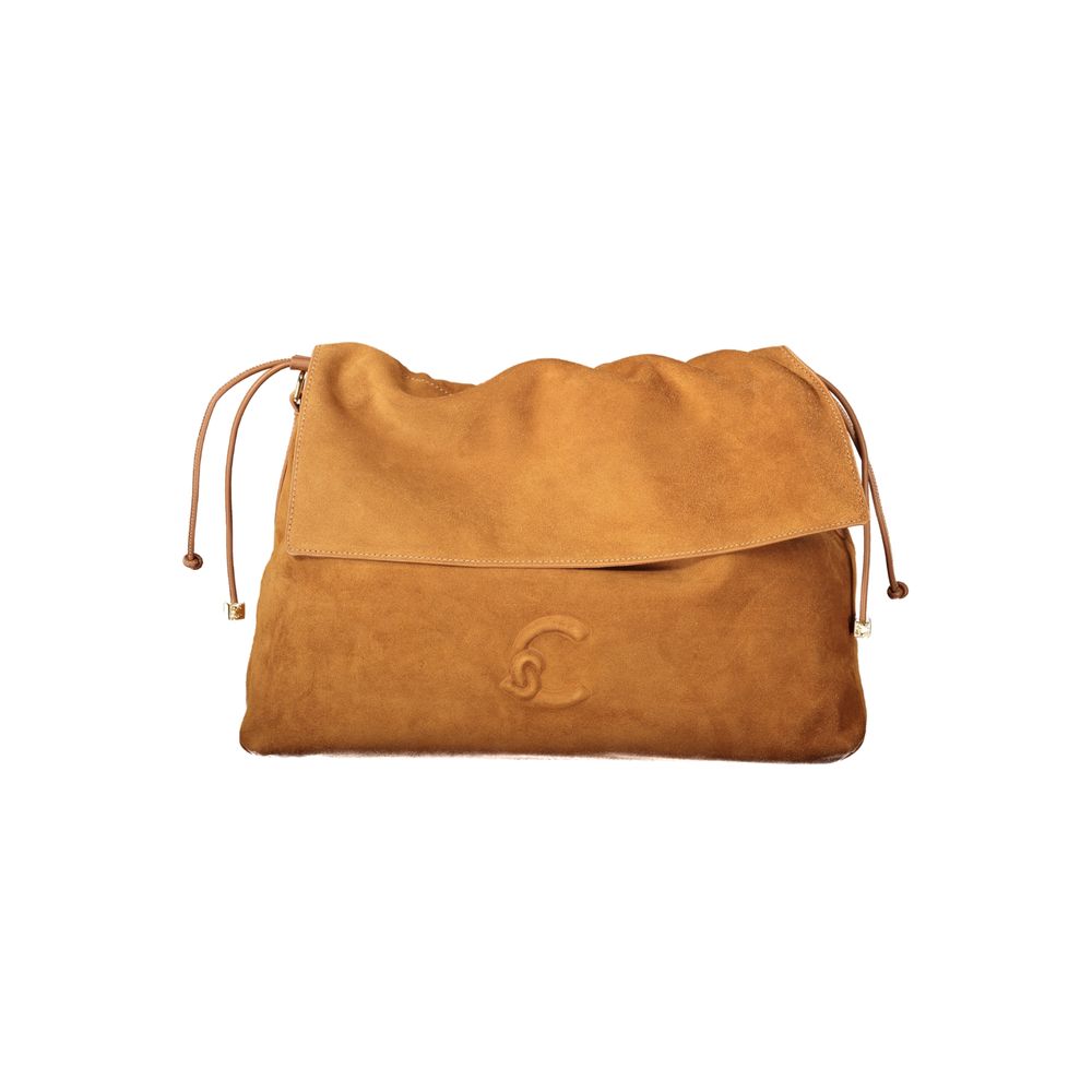 Braune Lederhandtasche