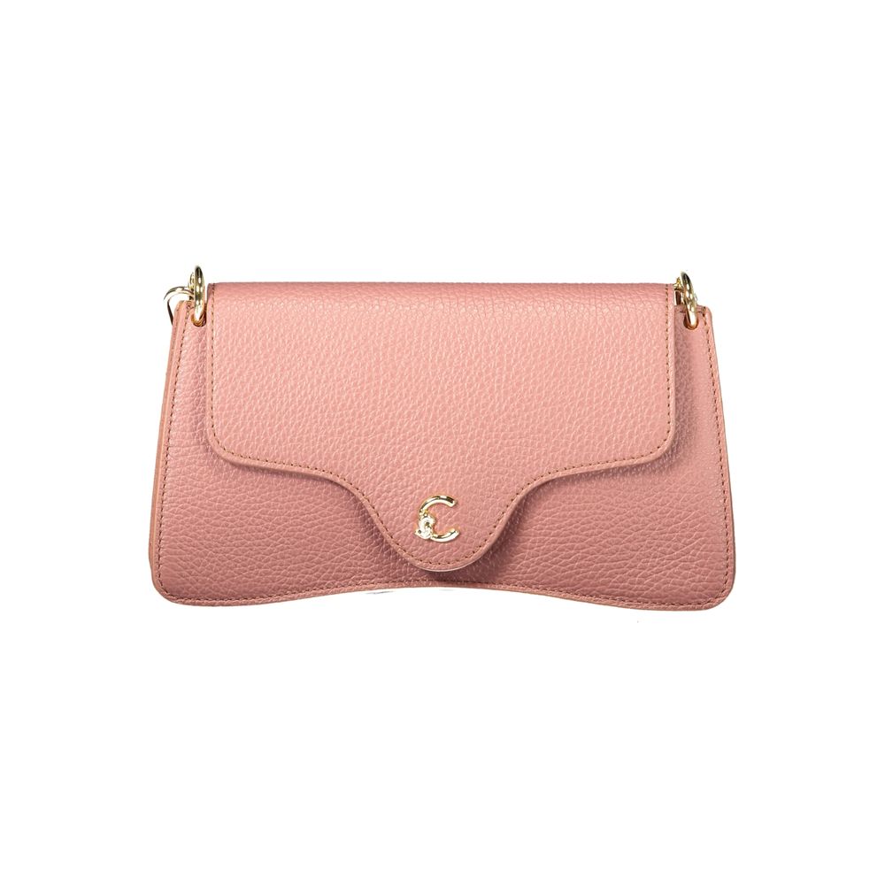 Rosa Lederhandtasche