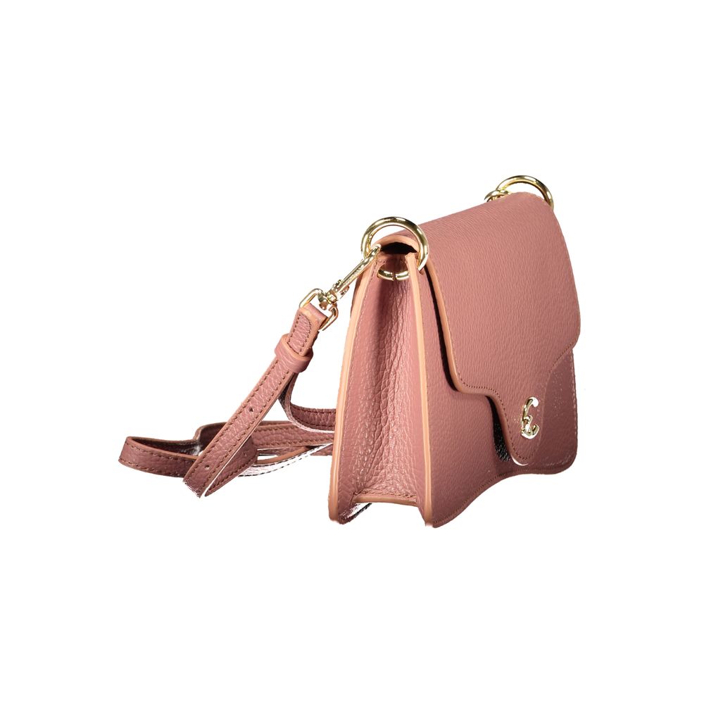 Rosa Lederhandtasche