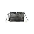 Bolso de mano de piel negra