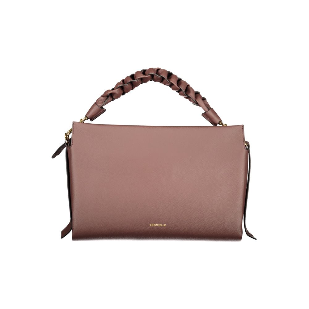 Braune Lederhandtasche