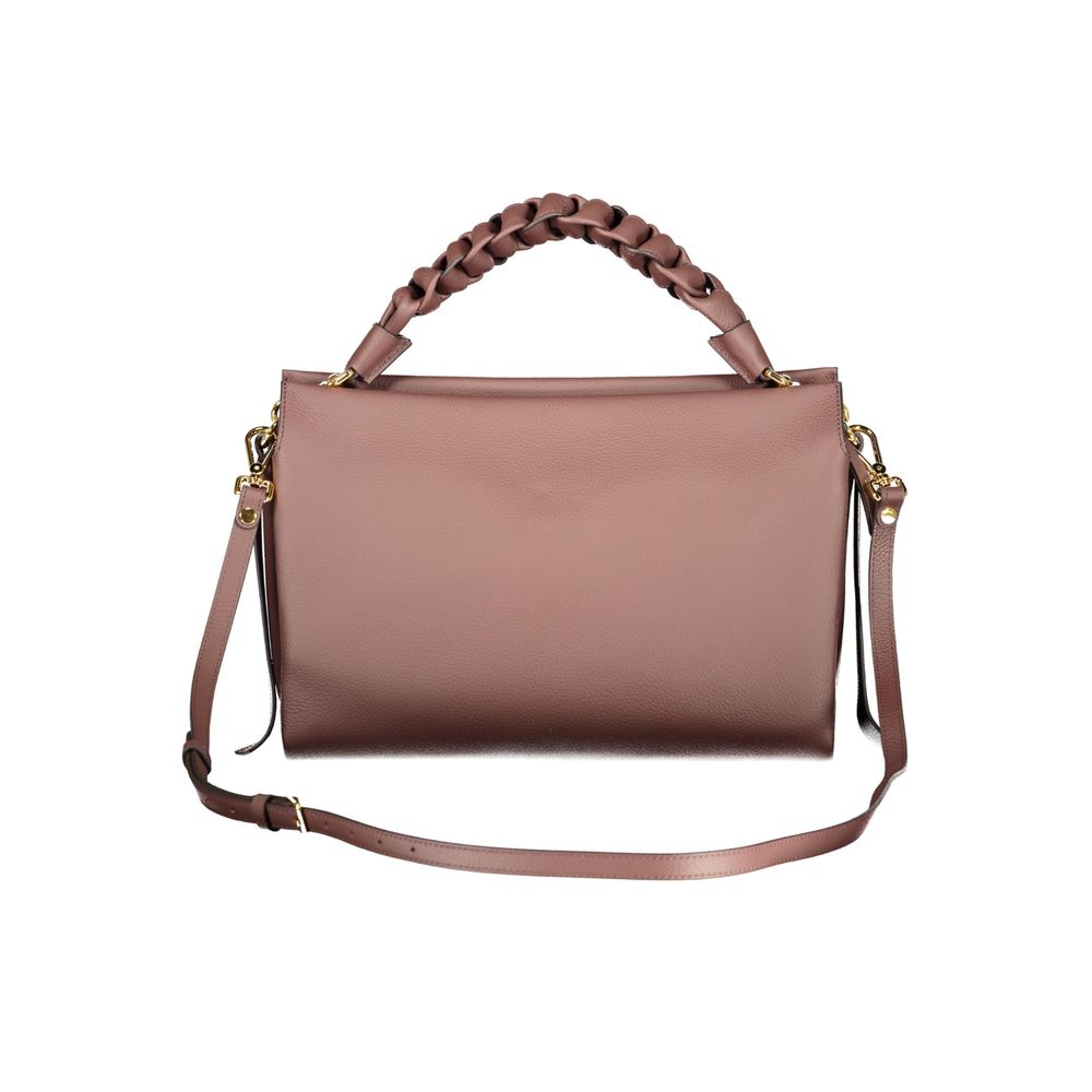 Braune Lederhandtasche
