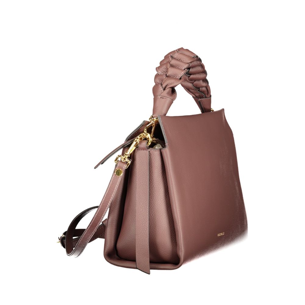 Braune Lederhandtasche