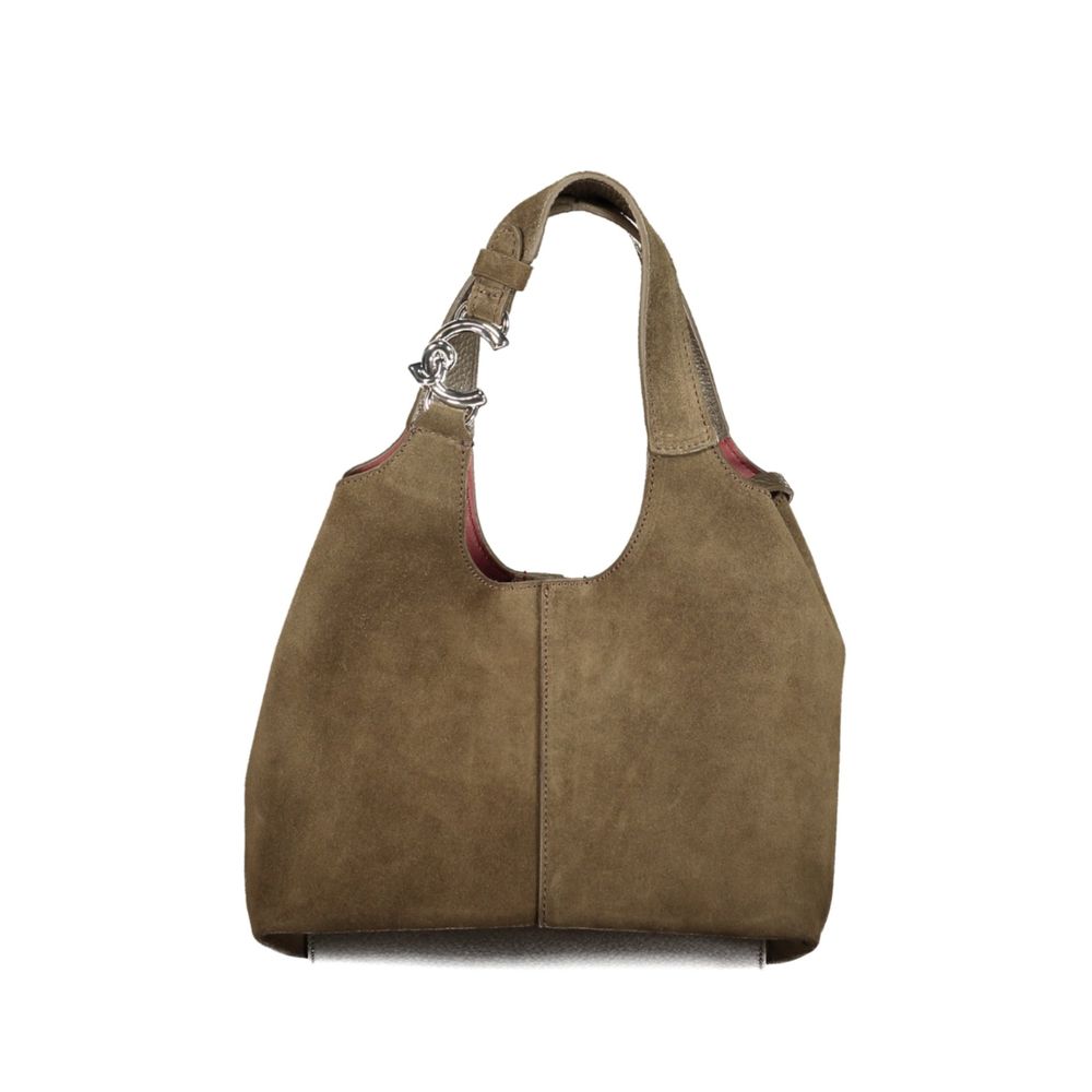 Braune Lederhandtasche