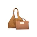 Braune Lederhandtasche