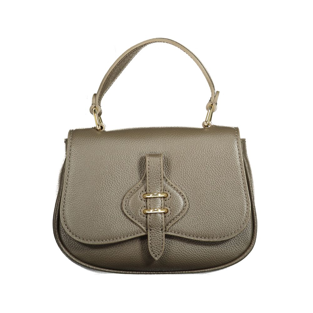 Braune Lederhandtasche